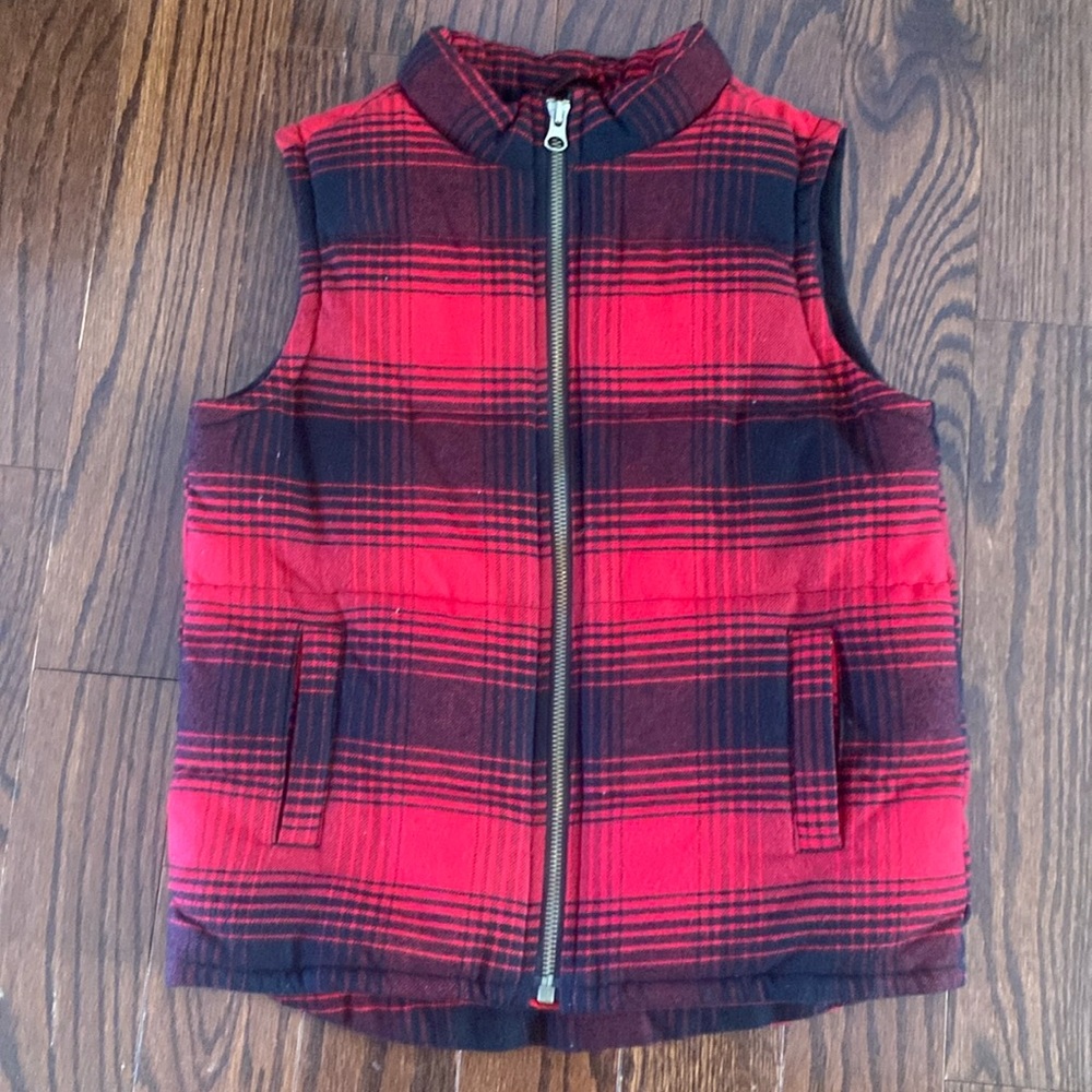 Gymboree | Red & black puffy vest, Small
